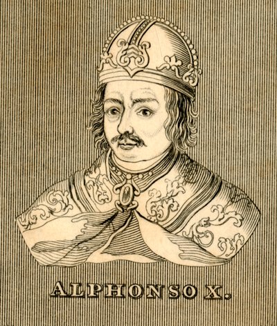 Alfonso X, 1221-1284, 1830 da Unbekannt