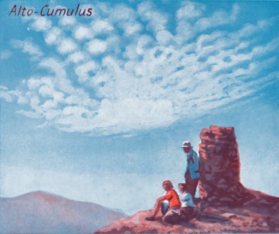 Alto-Cumulus - Una Dozzina delle Principali Forme di Nuvole nel Cielo, 1935 da Unbekannt