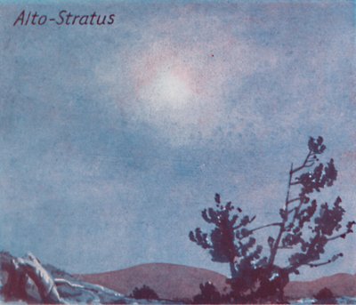 Alto-Stratus - Una dozzina delle principali forme di nuvole nel cielo, 1935 da Unbekannt