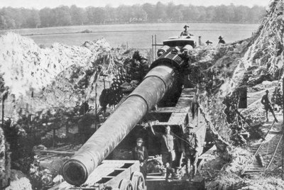 Cannone ferroviario americano da 14 pollici, Offensiva Meuse-Argonne, Francia, 1918 da Unbekannt