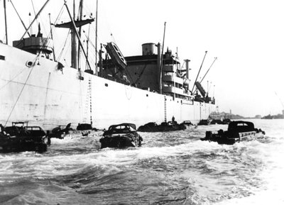 Veicoli anfibi americani, Le Havre, Francia, 1944 da Unbekannt