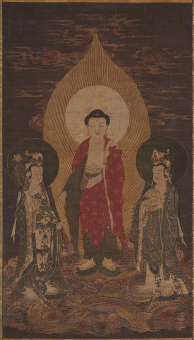 Triade di Amitabha, forse 1400 da Unbekannt
