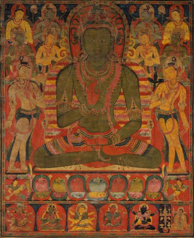 Amoghasiddhi, il Buddha della Terra Pura del Nord da Unbekannt