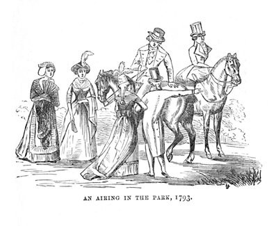 Una passeggiata nel parco, 1793, c1870 da Unbekannt