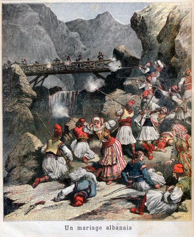 Un matrimonio albanese, 1892 da Unbekannt