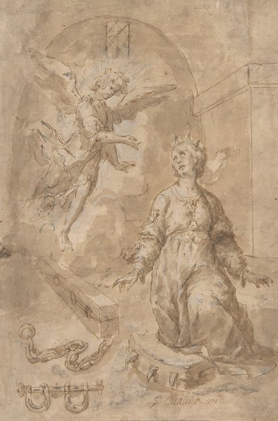 Un angelo appare a Santa Caterina d