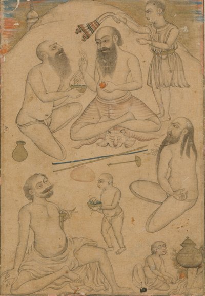 Un accampamento di yogi, ca. 1660 da Unbekannt