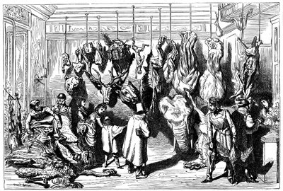 Un macellaio inglese, Boulevard Haussmann, Parigi, 1871 da Unbekannt