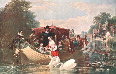Un episodio nei giorni più felici di Carlo I, 1853, c1902 da Unbekannt