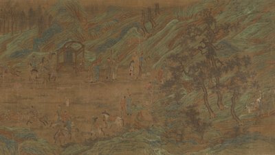 Una caccia imperiale, tarda dinastia Ming, XVI-XVII secolo da Unbekannt