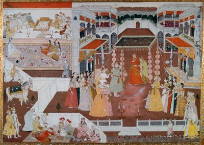 Dipinto di un matrimonio indiano da Lucknow da Unbekannt