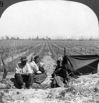 Un colono italiano e la sua famiglia, Mendoza, Argentina da Unbekannt