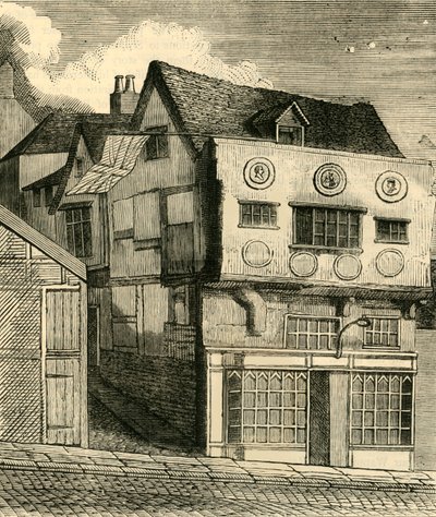 Una vecchia casa su Little Tower Hill, c1792, c1872 da Unbekannt