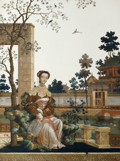 Una bellezza orientale, cinese, c1760 da Unbekannt