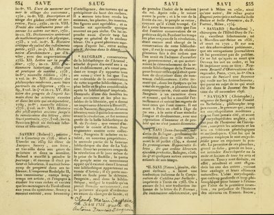 Resoconto di Claude Marin Saugrain, zio di Antoine Saugrain, 15 febbraio 1735 da Unbekannt
