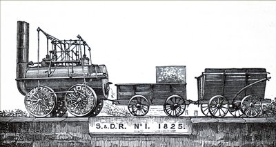 Una locomotiva costruita da George Stephenson da Unbekannt