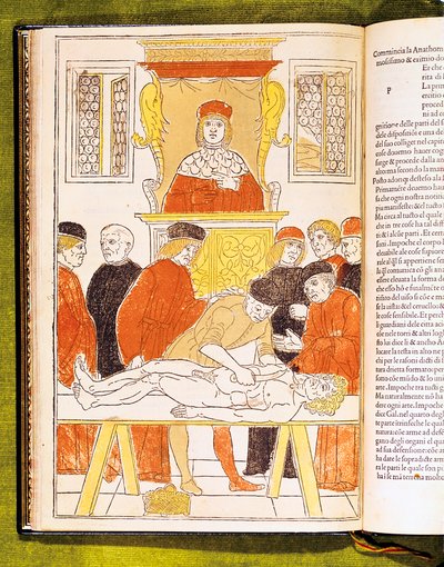 Lezione di anatomia a Padova, Italia, 1483 da Unbekannt