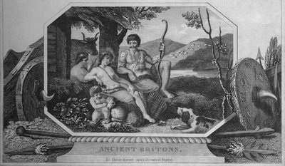 Antichi Britanni, nel loro stato più incolto, 1838 da Unbekannt