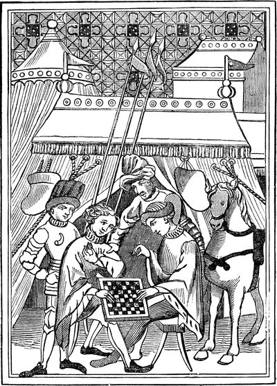 Antico gioco degli scacchi, XIV secolo, 1833 da Unbekannt