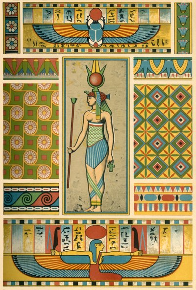 Decorazione egizia antica, 1898 da Unbekannt