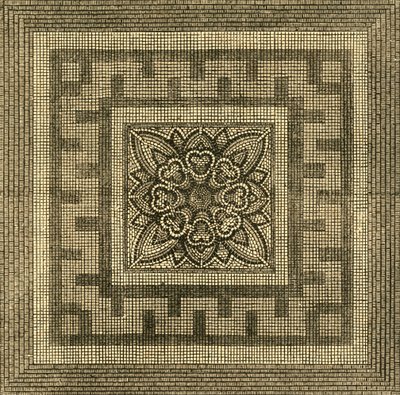Pavimento romano antico trovato in Threadneedle Street, 1841, 1897 da Unbekannt