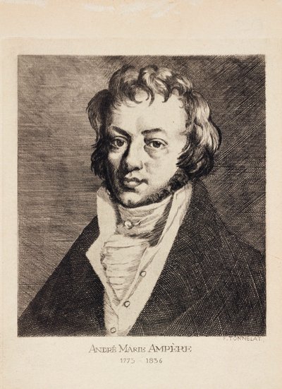 Andre-Marie Ampere, fisico e matematico francese, c. 1820 da Unbekannt