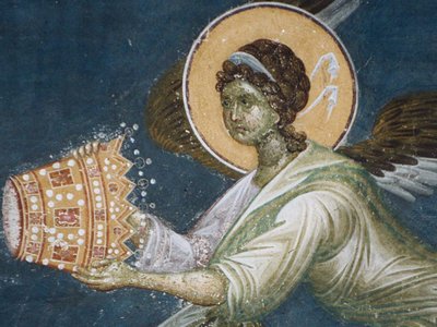 Angelo con la corona, 1321-1322 da Unbekannt