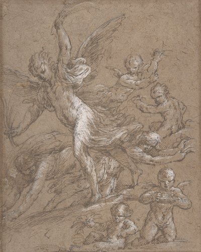 Angeli e putti, XVII secolo da Unbekannt