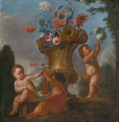 Angeli con un Vaso I da Unbekannt