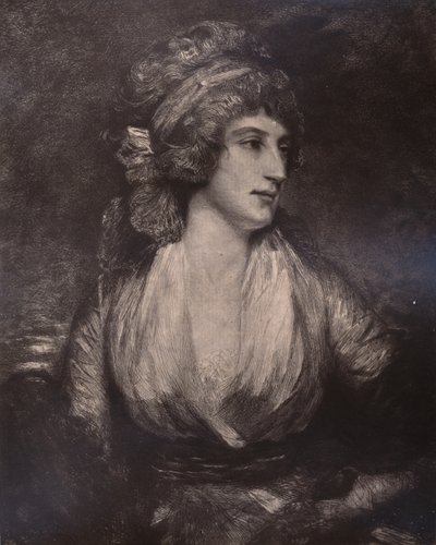 Anna Seward, scrittrice e poetessa inglese, fine XVIII o inizio XIX secolo, 1894 da Unbekannt