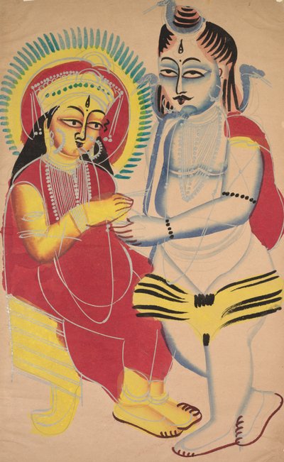 Annapurna e Shiva, 1800s da Unbekannt