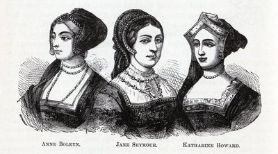 Anna Bolena. Jane Seymour. Katharine Howard, 1882 da Unbekannt