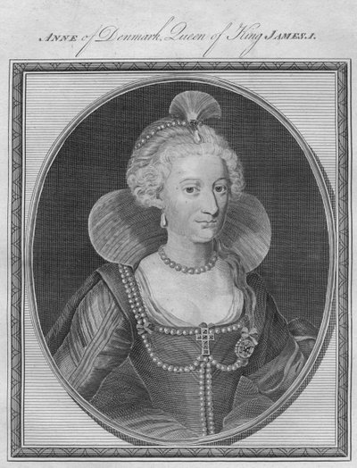 Anna di Danimarca, regina di re Giacomo I, 1786 da Unbekannt