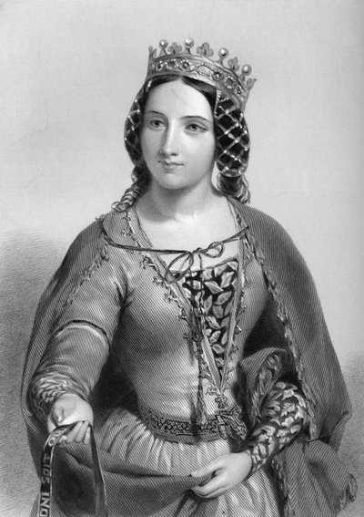 Anna di Warwick 1456-1485, regina consorte di Re Riccardo III, 1851 da Unbekannt