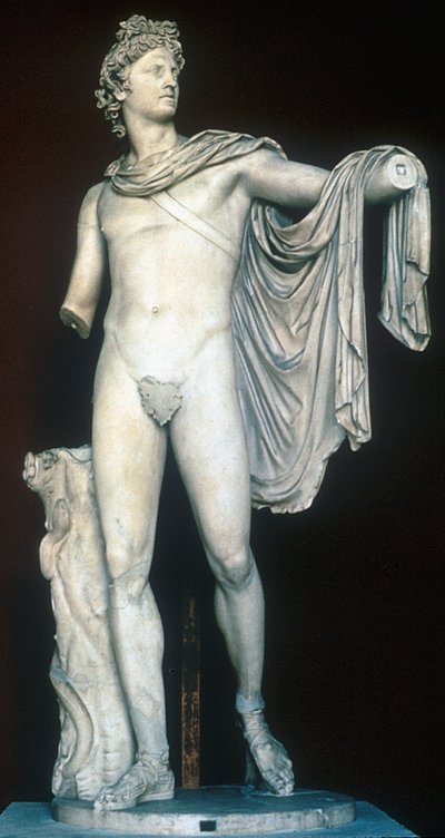 Apollo del Belvedere, statua greca antica, c400-323 a.C. da Unbekannt