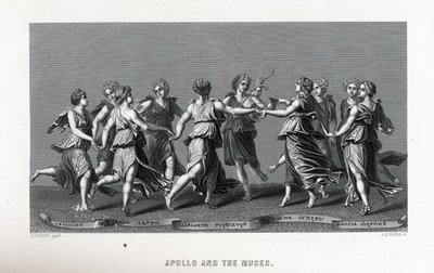 Apollo e le Muse dopo Giulio Romano da Unbekannt