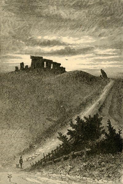Approccio a Stonehenge da est da Unbekannt