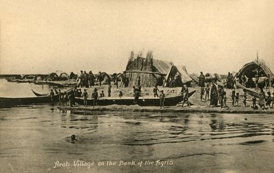 Villaggio arabo sulla riva del Tigri, c1918-c1939 da Unbekannt