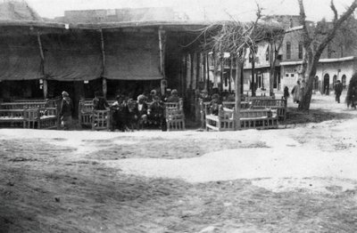 Caffetteria araba, Baghdad, Mesopotamia, Prima Guerra Mondiale, 1918 da Unbekannt