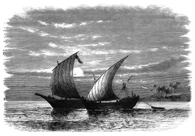 Dhow arabi sul Mar Rosso, c1890 da Unbekannt