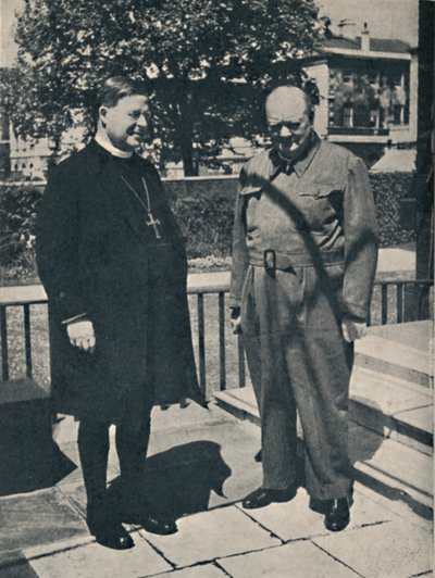 Arcivescovo di Canterbury al Numero 10, Downing Street, c1943, 1945 da Unbekannt