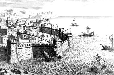 Corvo di Archimede, dispositivo usato durante l