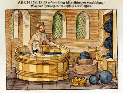 Archimede nel suo bagno, 1547 da Unbekannt