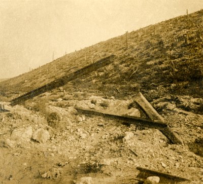 Area circostante il forte di Douaumont, Francia settentrionale, c1914-c1918 da Unbekannt