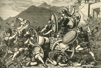 Aristomene che combatte per uscire da Eira, 1890 da Unbekannt