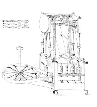 Spinning Jenny di Arkwright, 1769 da Unbekannt