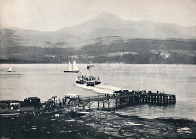 Arran - Molo di Brodick e Goatfell, 1895 da Unbekannt