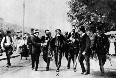 Arresto di Gavrilo Princip, assassino dell