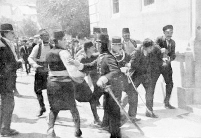 Arresto di Gavrilo Princip, assassino dell