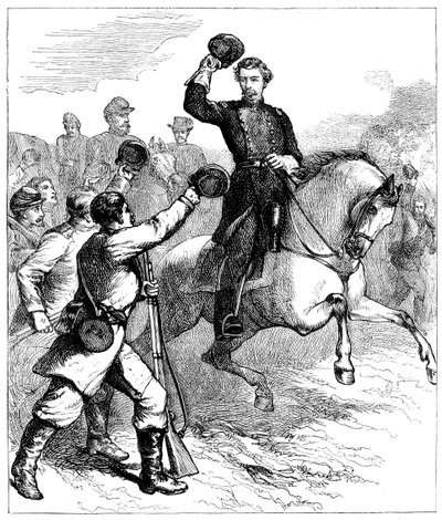 Arrivo del Generale McClellan a Williamsburg, Virginia, 1862 c1880 da Unbekannt